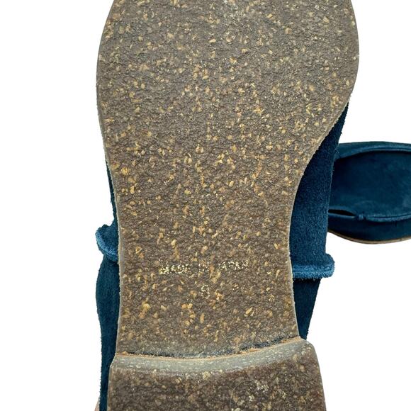 U-Dot Navy Suede Leather Tassel Slip On Comfort Unisex Penny Loafer Flats Japan - Picture 11 of 12